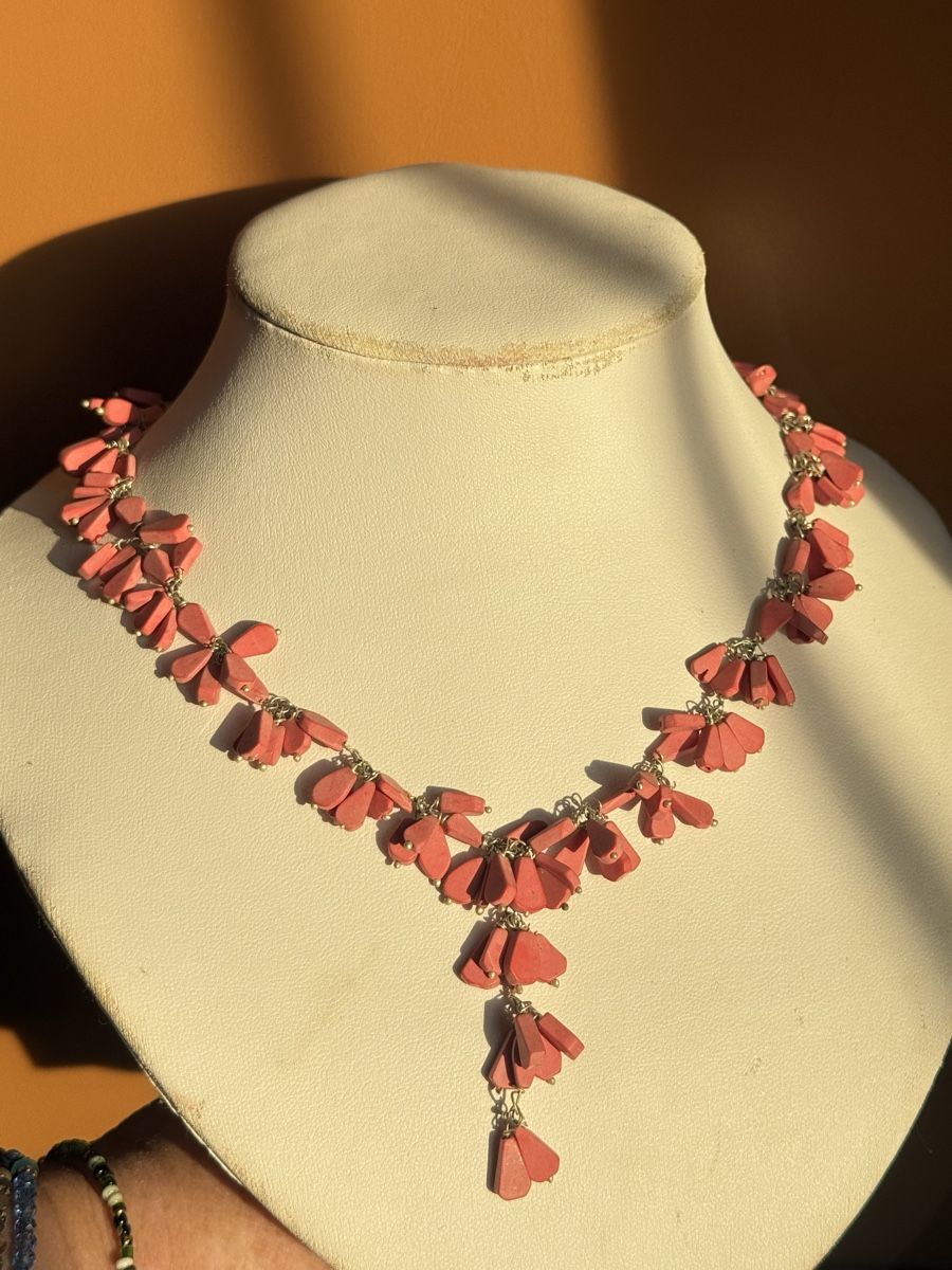 Catenine: Gepresste Korallen Kette - NEU – Nuovo e nell'imballaggio originale da Basel venduto da Chili007 1