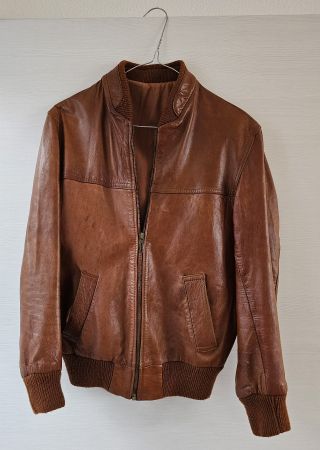 Herren Lederjacke, Lumber Grösse 46