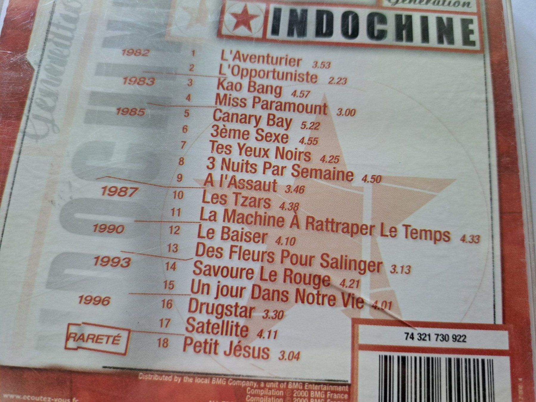 CD: Cd Generation Indochine – Usato da Pully venduto da bro_n52j 2