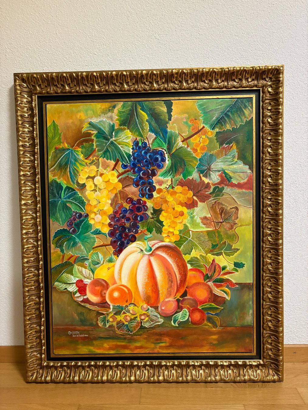 Gemälde: 85 x101/ 2017 Juan de Capistrano/ Öl Gemälde Stillleben – Gebraucht aus Ottenbach von TimelessEmotions. 1