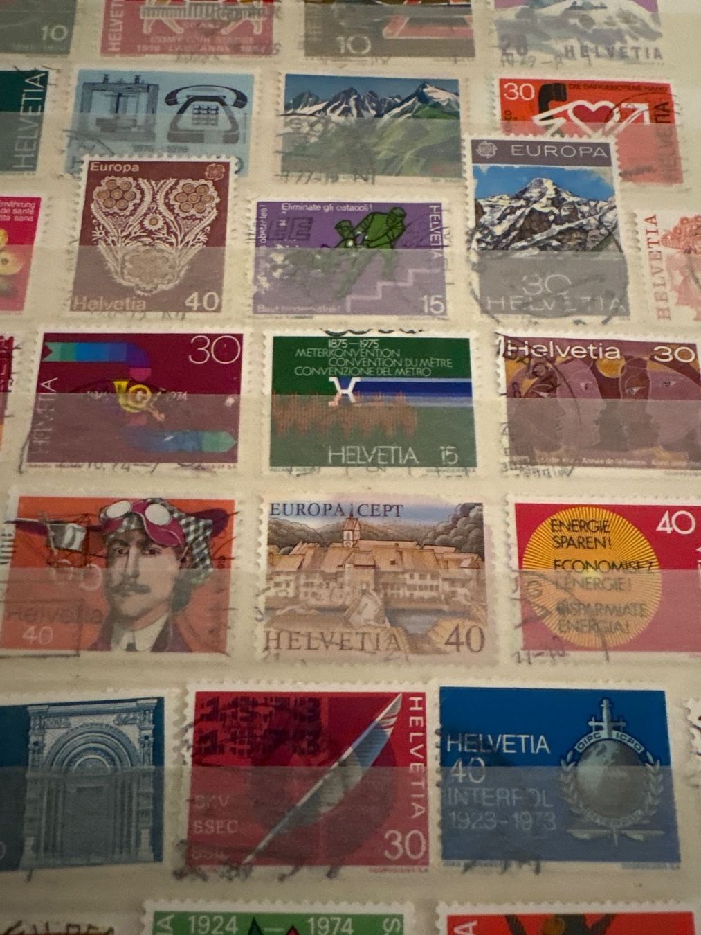 Alle Briefmarken: Alte Briefmarken Sammlung Schweiz - 55 STÜCK – Gebraucht aus Ibach von lisch3 4