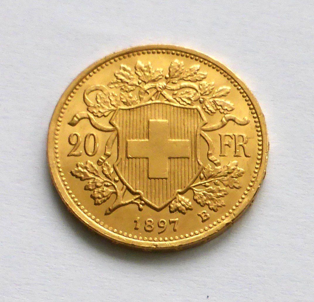Toutes les monnaies: GOLDVRENELI 20Fr.  1897 !! – Neuf (Voir description) à Buochs par ema-coins 2