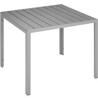 Alu Gartentisch höhenverstellbare Füsse 90x90x74cm SOLTARA