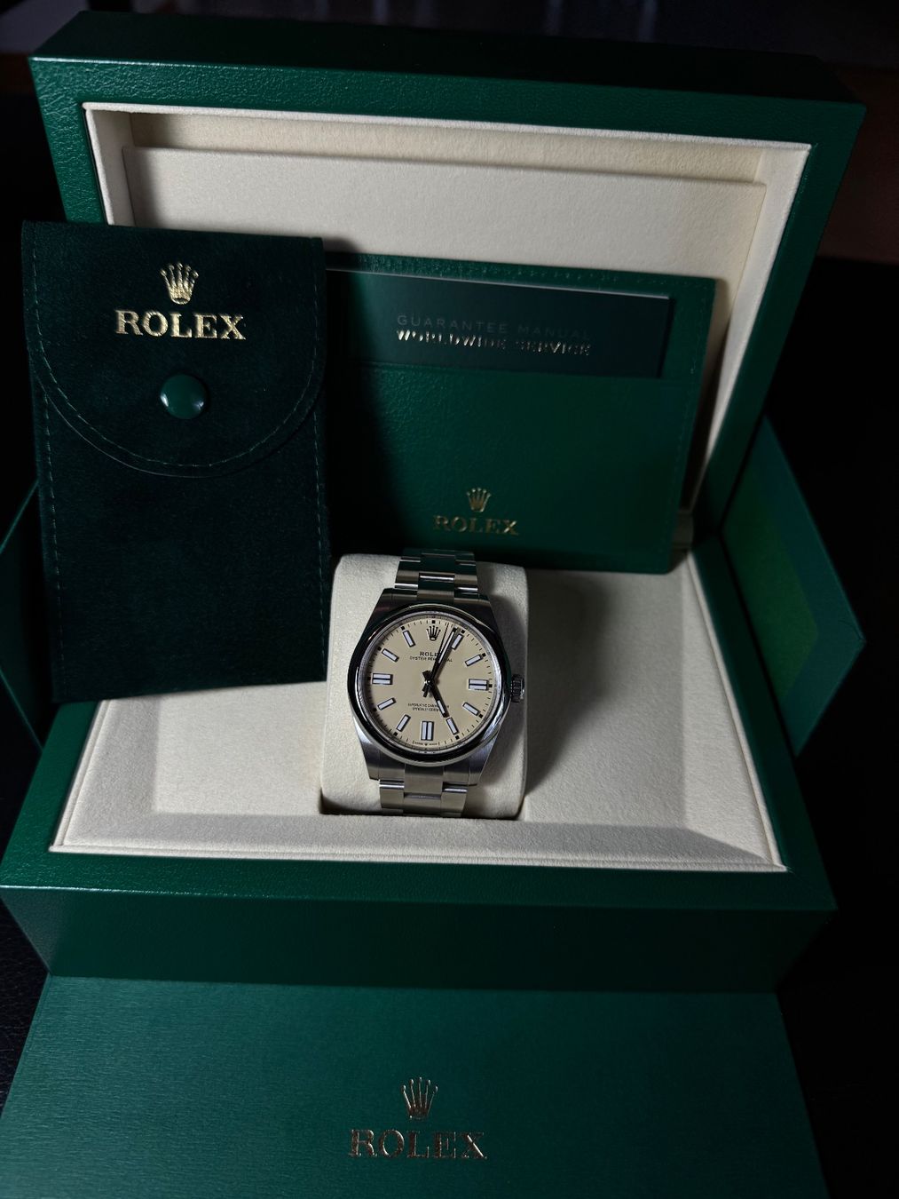 Rolex Orologi: Rolex Oyster Perpetual 41mm Beige – Nuovo (secondo la descrizione) da Uznach venduto da mucefe