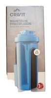 CRIVIT Magnetische Fitnessflasche Shaker 0,8 L türkis ·