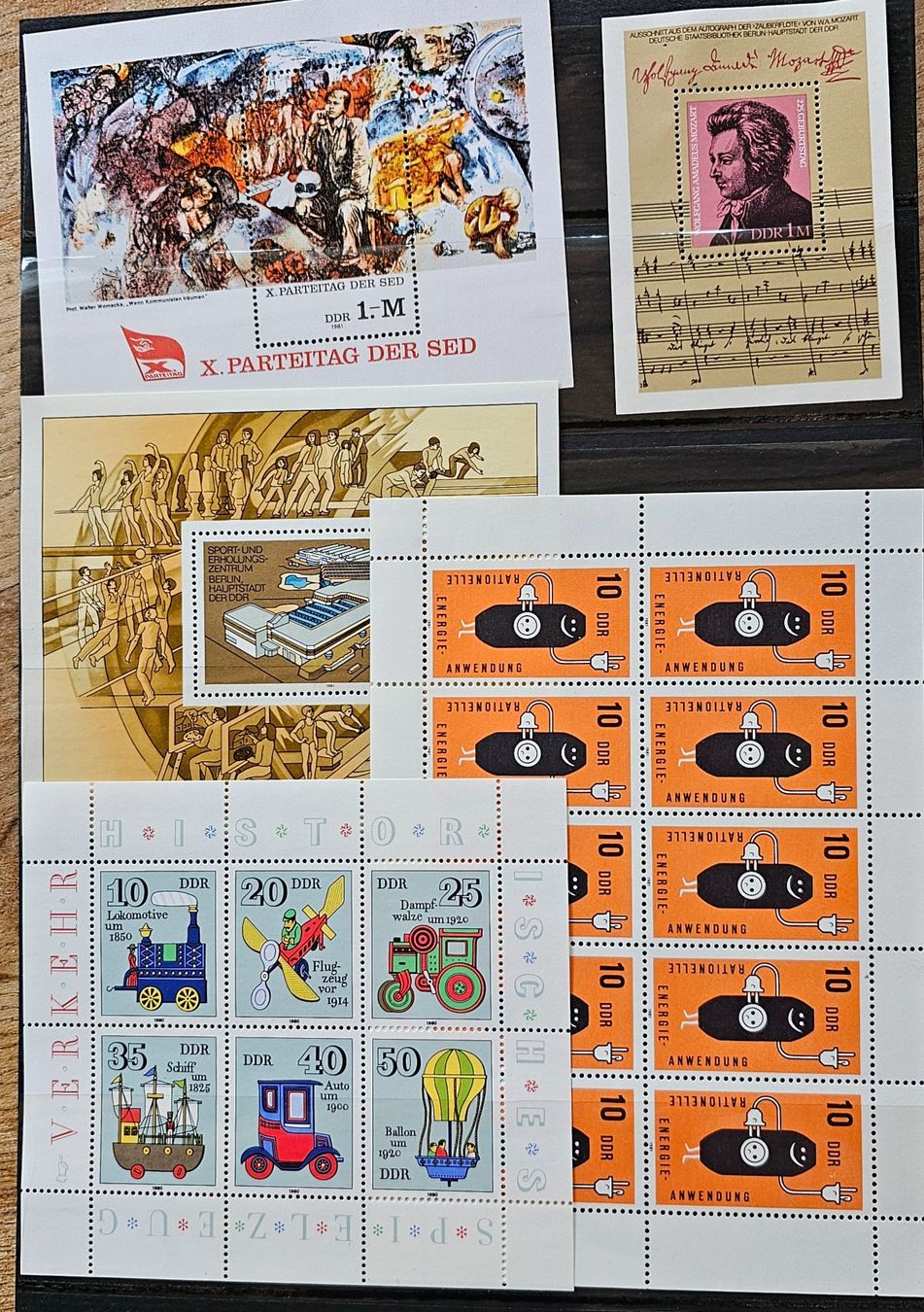 Tutti i francobolli: DDR 5 postfrische Blocks  ** 1981-85 – Nuovo (secondo la descrizione) da Les Valettes venduto da Nuba1