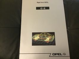 High-Tech Opel 4x4 Verkaufsprospekt Französisch 8 S. Febr.89