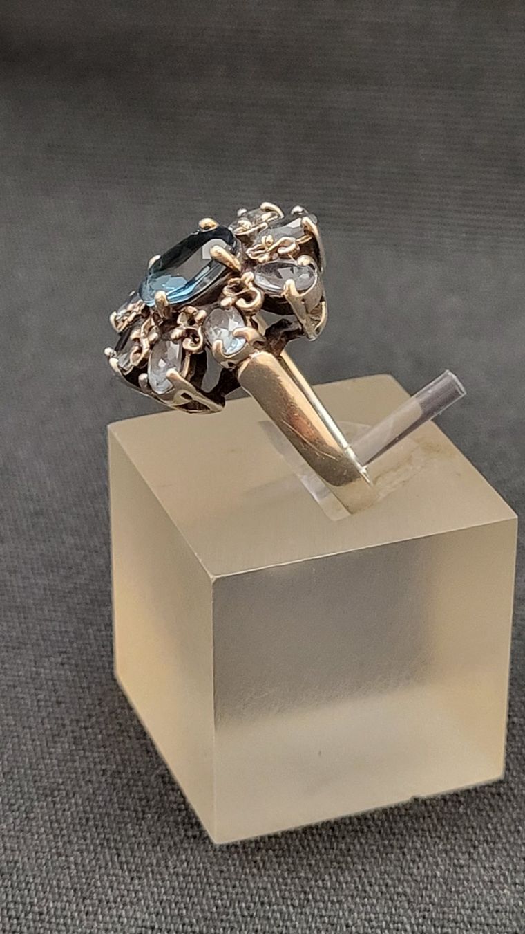 Ringe: Silberring 925 Hellblauen Steinen – Gebraucht aus Basel von spinne02 6