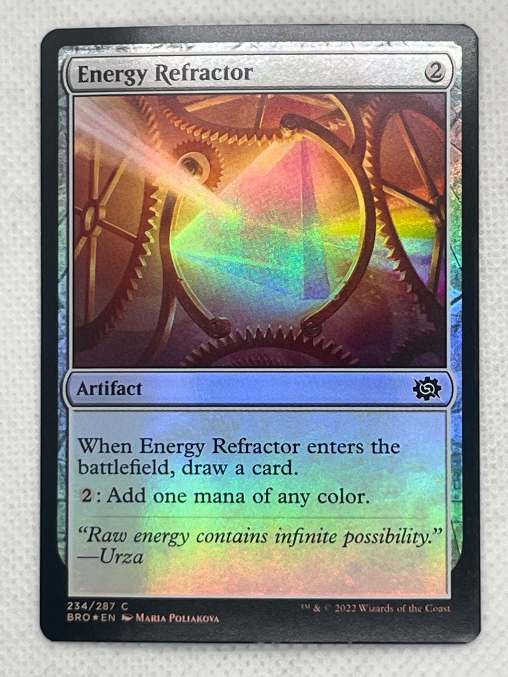 Magic The Gathering Sammelbilder & Trading cards: MTG Energy Refractor BRO 234 Englisch Common Foil – Gebraucht aus Hinterkappelen von Kim1992