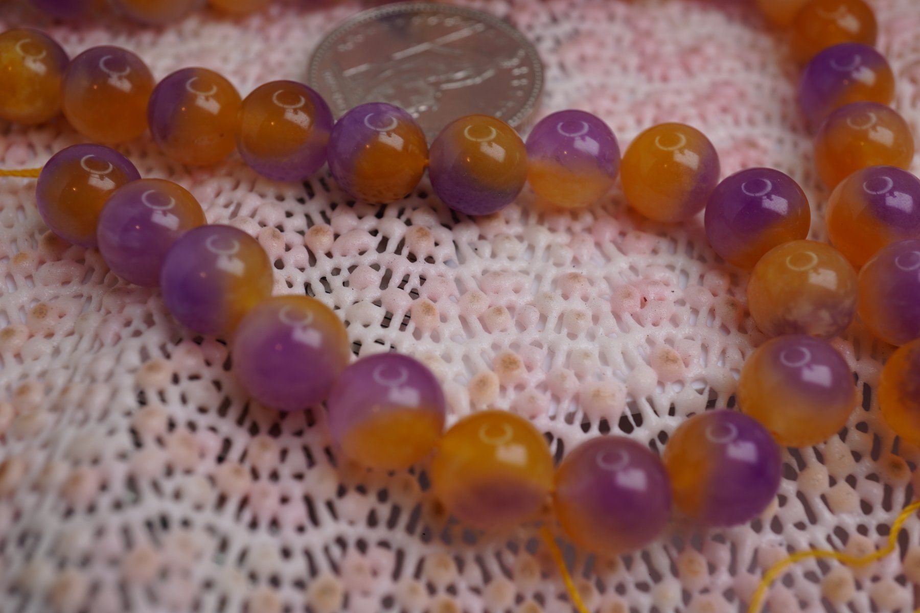 Catenine: Kugel Strang   10mm  Mandarin Amethyst    Gebrannt – Nuovo e nell'imballaggio originale da Eschenbach venduto da Fengg 8
