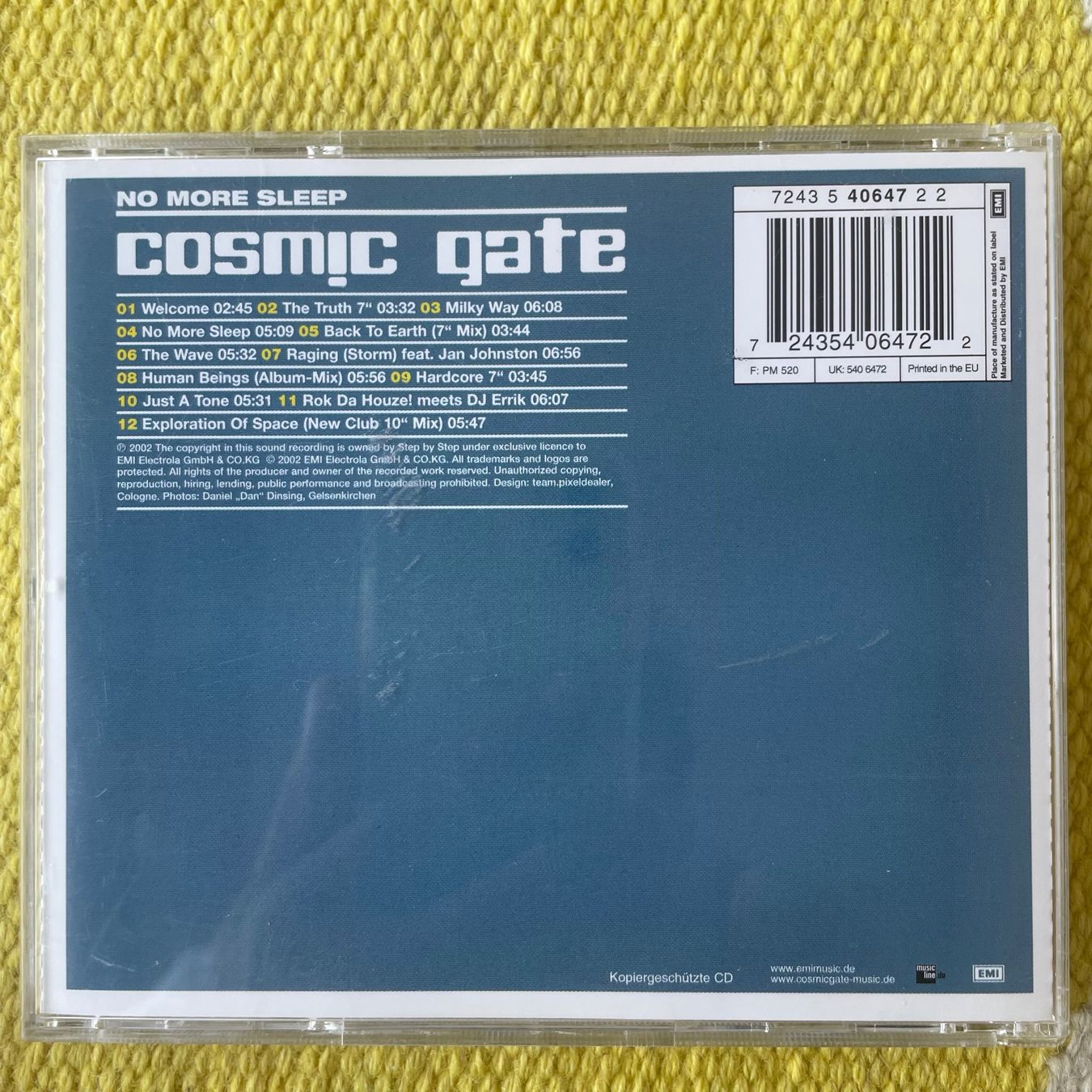 CD: COSMIC GATE-NO MORE SLEEP – Usato da Rorschacherberg venduto da CD-Roli 1