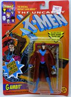GAMBIT POWER KICK UNCANNY X-MEN TRADING CARD TOY BIZ 1992