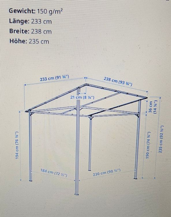 Pavillon Gunnön von Ikea Kaufen auf Ricardo