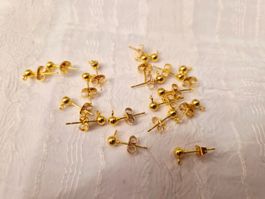 Ohrstecker vergoldet mit stopper