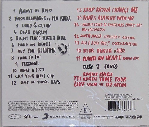 CD: Olly Murs - Right place right time – Nuovo e nell'imballaggio originale da Grüningen venduto da azulgris 1