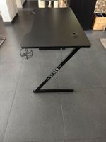 Gaming Tisch 120x60 cm Carbon Schwarz mit Zubehör
