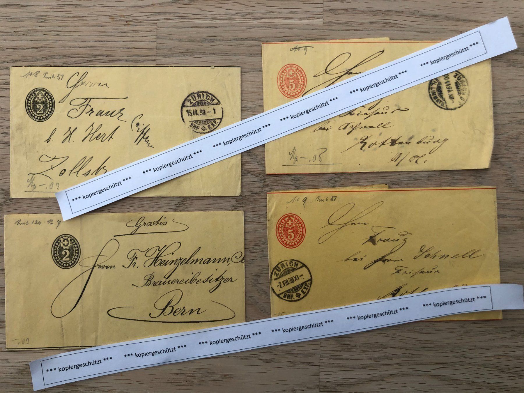 Zeitschriften & Magazine: 4x,  > 120 Jahre alte Zeitungsbänder – Gebraucht aus Hefenhofen von Bierinder