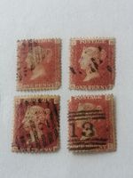 4mal One Penny Reds 1864 bis 1881 
