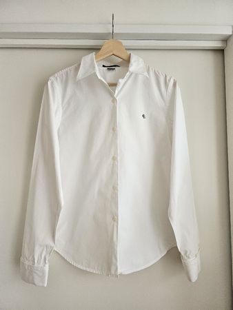 Ralph Lauren White Cotton Shirt in size M,  FREE DELIVERY🚛