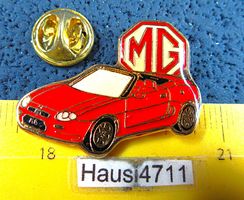 MG CABRIO ROT MIT LOGO CYBERSTER? AUTO PIN GLASIERT 33mm