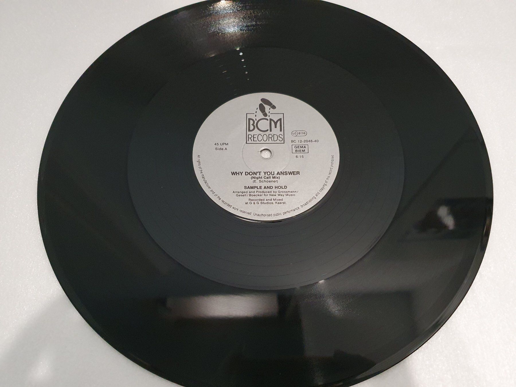 Schallplatten: Sample & Hold – Why Don't You Answer? (Maxi, House) – Gebraucht aus Uster von Vinyl-Leidenschaft 2