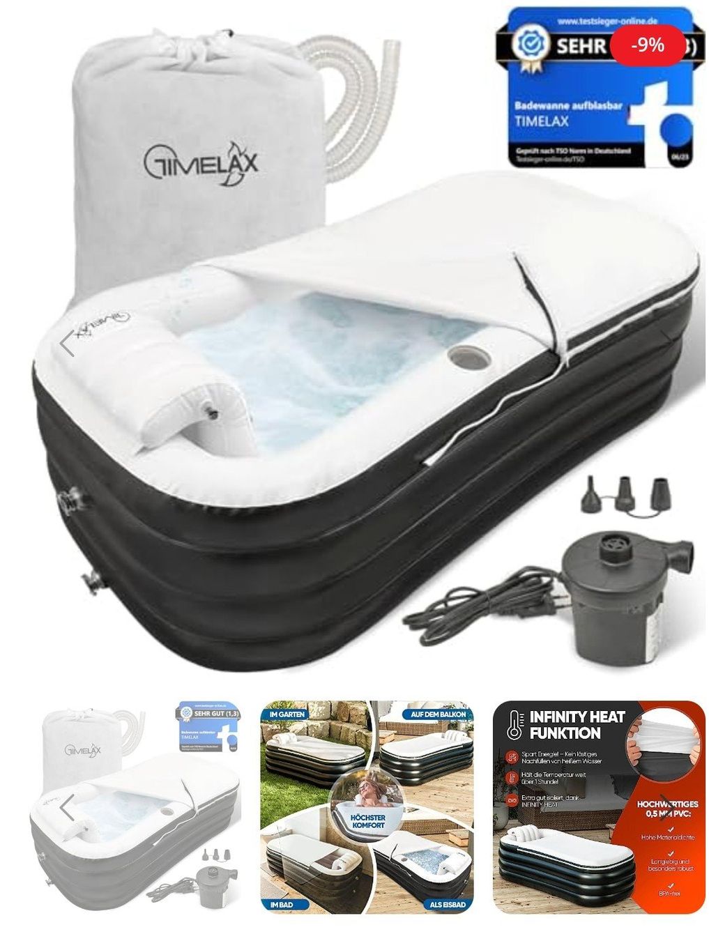 Vasche da bagno: aufblasbare Badewanne – Nuovo e nell'imballaggio originale da Weesen venduto da tan_7kwb