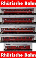 RhB 5er Set EWI Personenwagen Spur N Kato OVP Neu