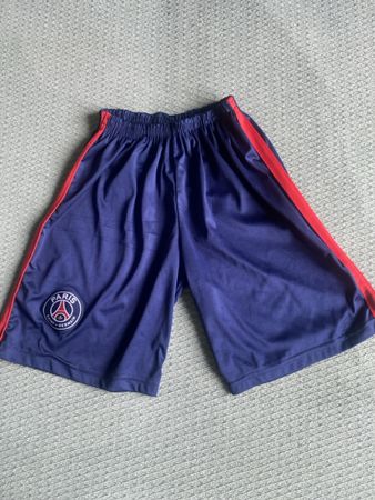 Paris Saint-Germain Shorts, Grösse S, Dunkelblau/Rot