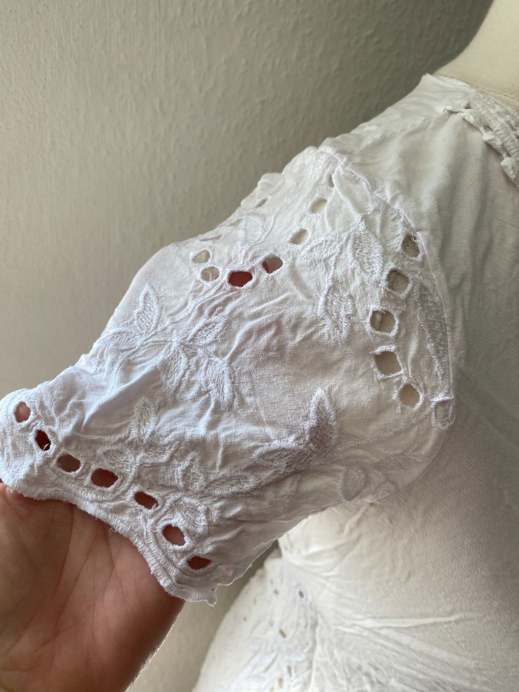 Camicette: Sommerbluse mit Spitzenmuster in Gr. M (38) – Usato da Stetten SH venduto da bijoux18 2
