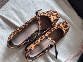 Leopardenmuster Ballerinas, Gr. 36, nie getragen!
