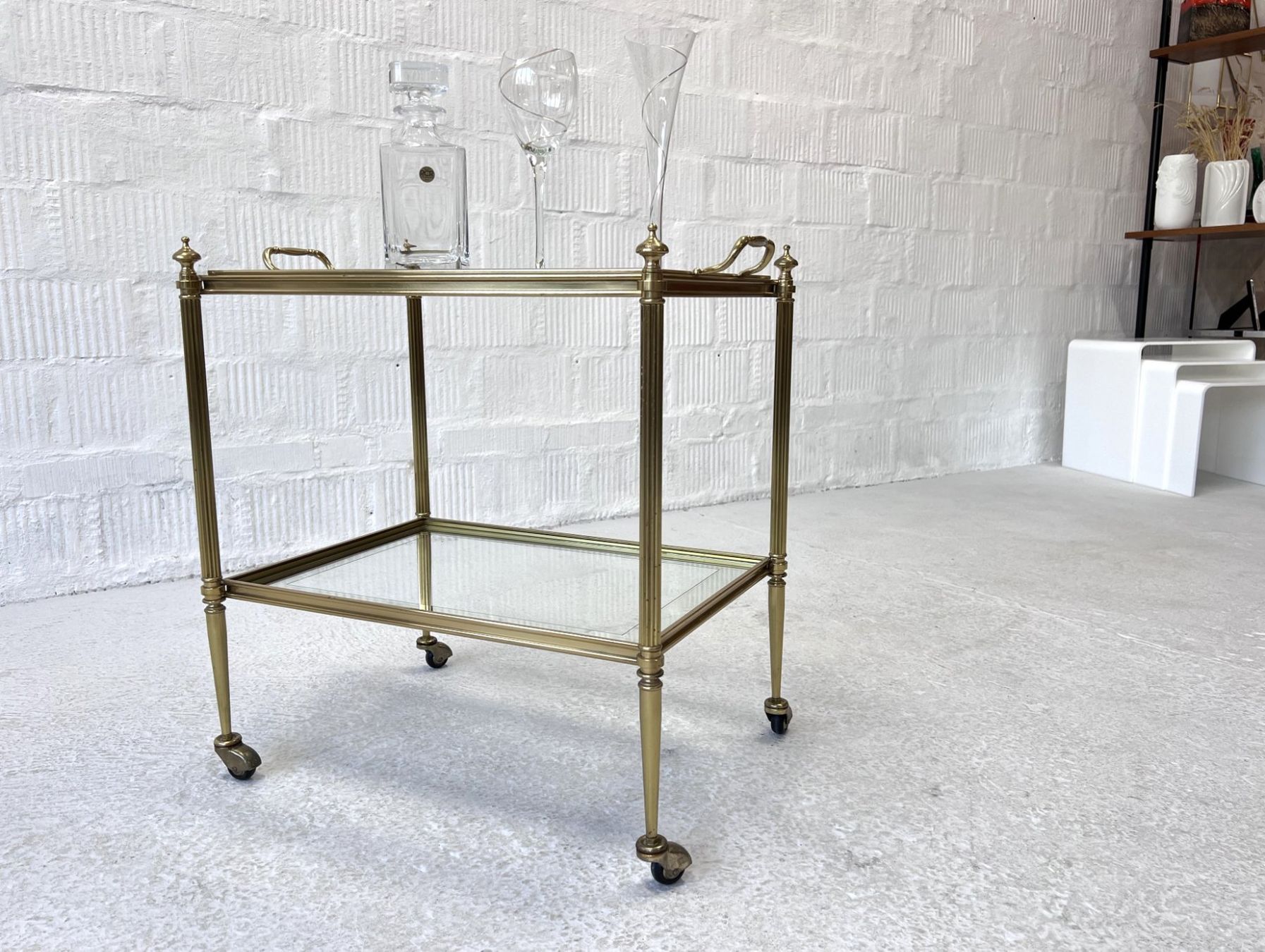 Servierwagen: Vintage Messing Servierwagen – Gebraucht aus Walzenhausen von stilvollwohnen 4