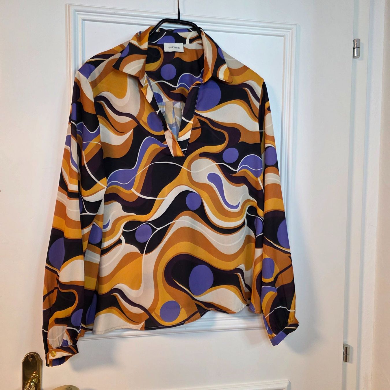 Camicette: Retro Style  Bluse mit Muster Gr. 38/40 – Usato da Wald ZH venduto da CapLux 2