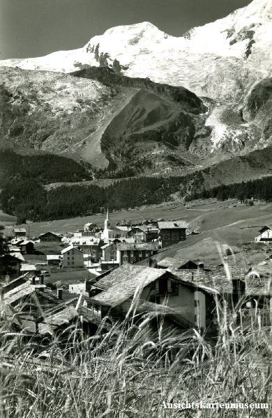 Cartoline postali: Saas Fee - Alphubel + 1952 – Usato da Emmenbrücke venduto da teestube