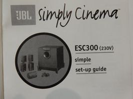 JBL simply cinema 5-1 ESC300 Aktiv subwoofer 5 Sat