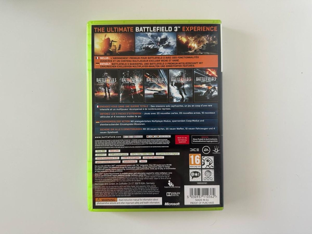 Giochi: Battlefield 3, Xbox 360 – Usato da Couvet venduto da Aura_aura 2