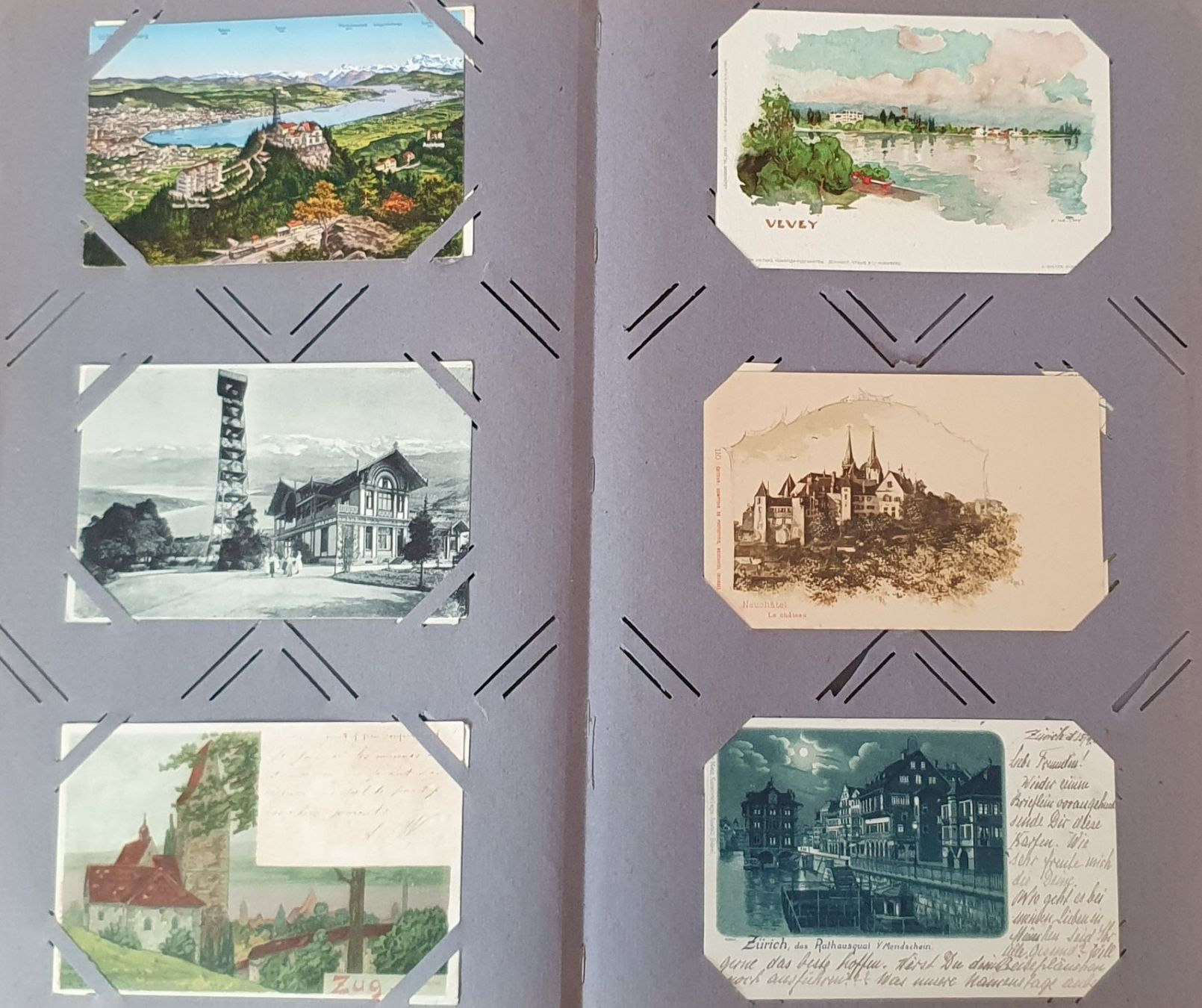 Album: Album mit 170 älteren Ansichtskarten Schweiz – Usato da Kreuzlingen venduto da Rschweiz1
