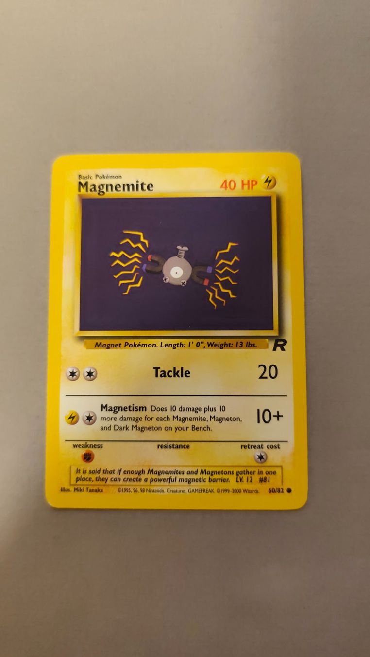 Pokémon Carte collezionabili: Magnemite   - Team Rocket – Usato da Kehrsatz venduto da Riyouu