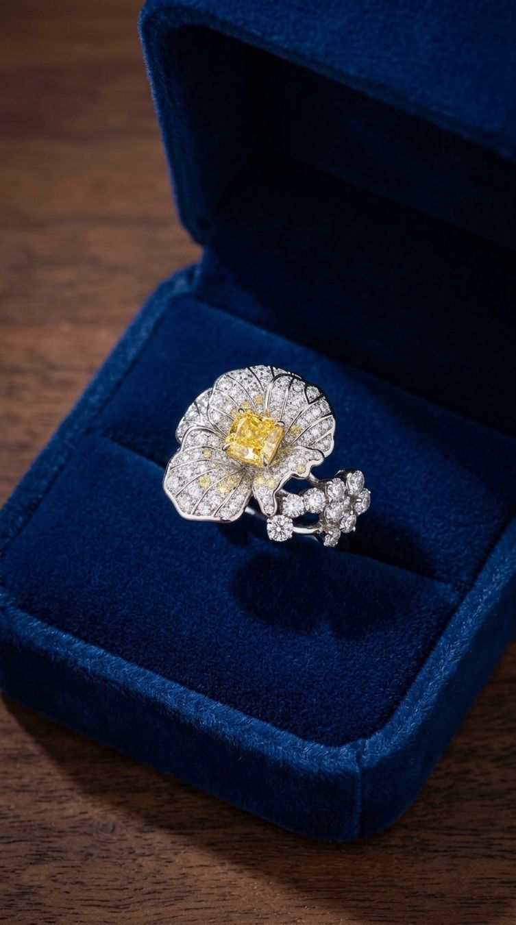 Anelli: Bague Fleur de Soleil – Nuovo e nell'imballaggio originale da St-Maurice venduto da Sandrinette123 1