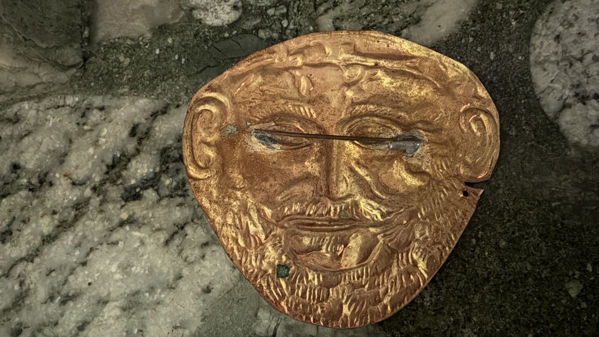 Masken: Goldmaske des Agamemnon Museumsreplik – Gebraucht aus Riedholz von Frettchen63 3