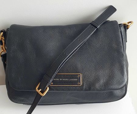 Marc Jacobs Crossbody Tasche Soft Leder Schwarz