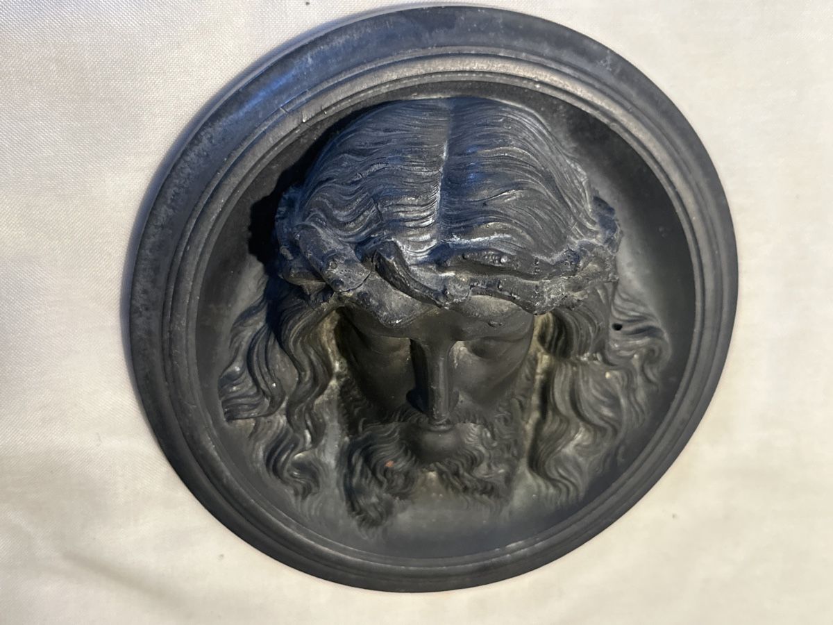 Sculptures & Statues: Jesus Relief aus Metall, Durchmesser 18,5cm – D'occasion à Zürich par Chaeffeler 1