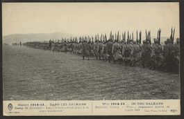 1914 - 15 Guerre dans les Balkans Balkankrieg Camp ZEITINLIC