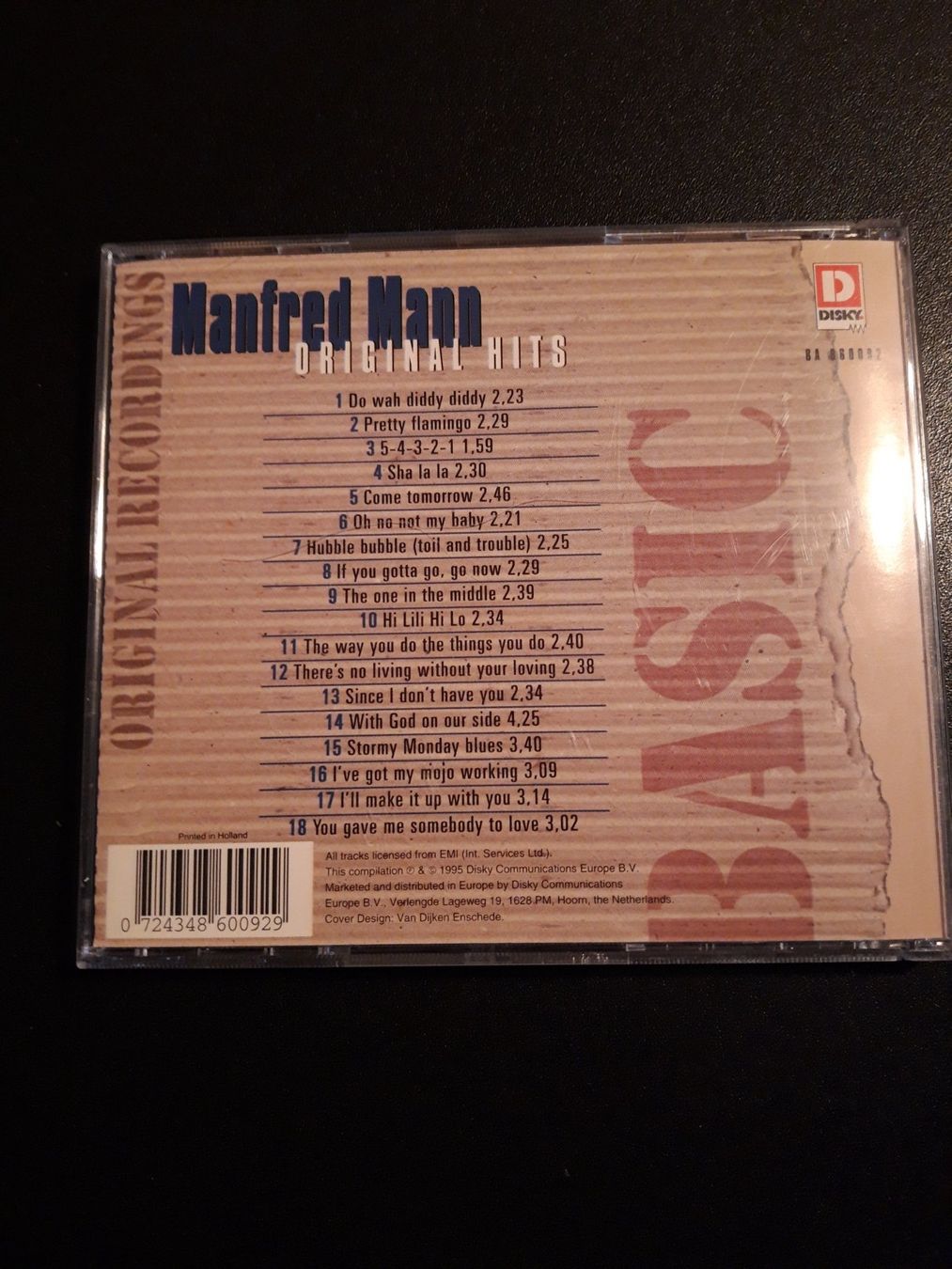 CD: *Manfred Mann* BASIC-Orig. Hits/Audio CD – Usato da Brütten venduto da Sigimi 1