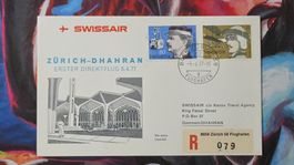 CL36 Enveloppe + Timbre Suisse - Theme Aviation 1977