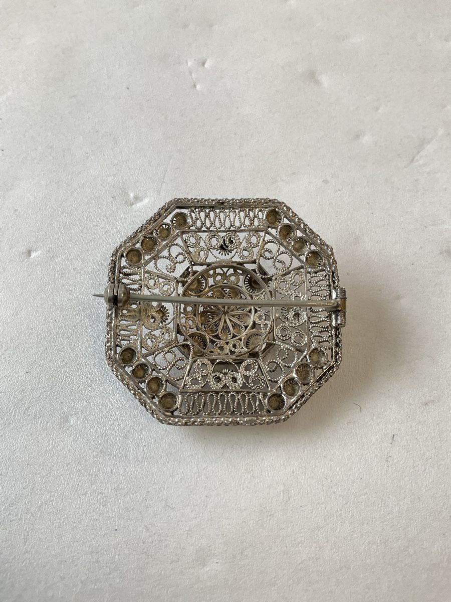 Spille & Fermagli: Ancienne broche, filigrane en argent  – Usato da Malleray venduto da Robot12 3