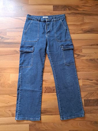 Jeans Cargohose mit Taschen Grösse 42