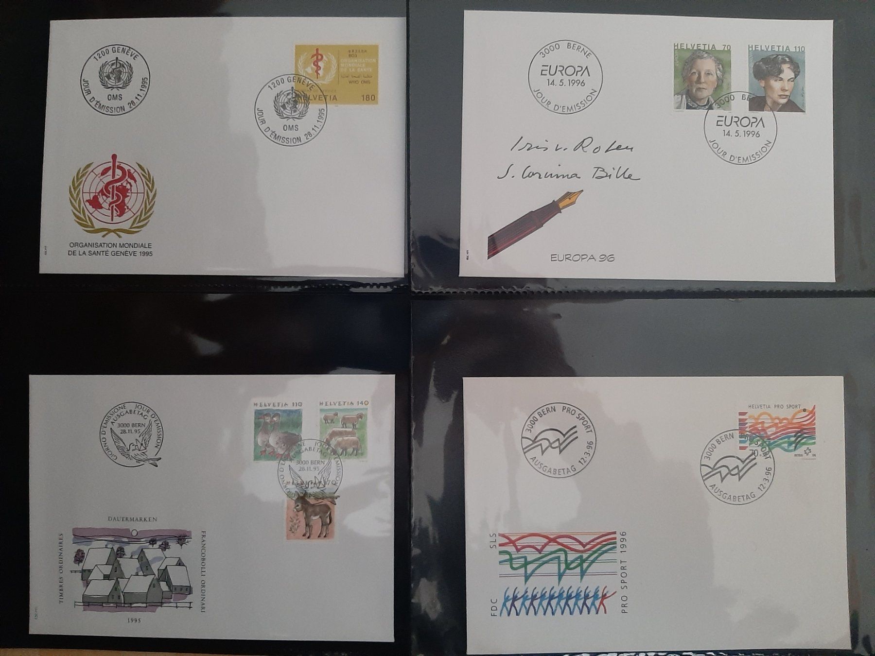 Tutti i francobolli: Schweizer Briefmarken Ersttagsbriefe Sammlung ab 1995 zu ... – Usato da Sonnental venduto da maec69 2