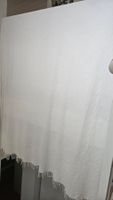 Coperta di piquet in cotone bianco 280x200 cm