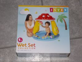 INTEX Pilz Kinder Planschbecken 1.02m x 89cm neu