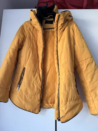 Damen Jacke Mo Woman gelb mit Kapuze Grösse S gebraucht